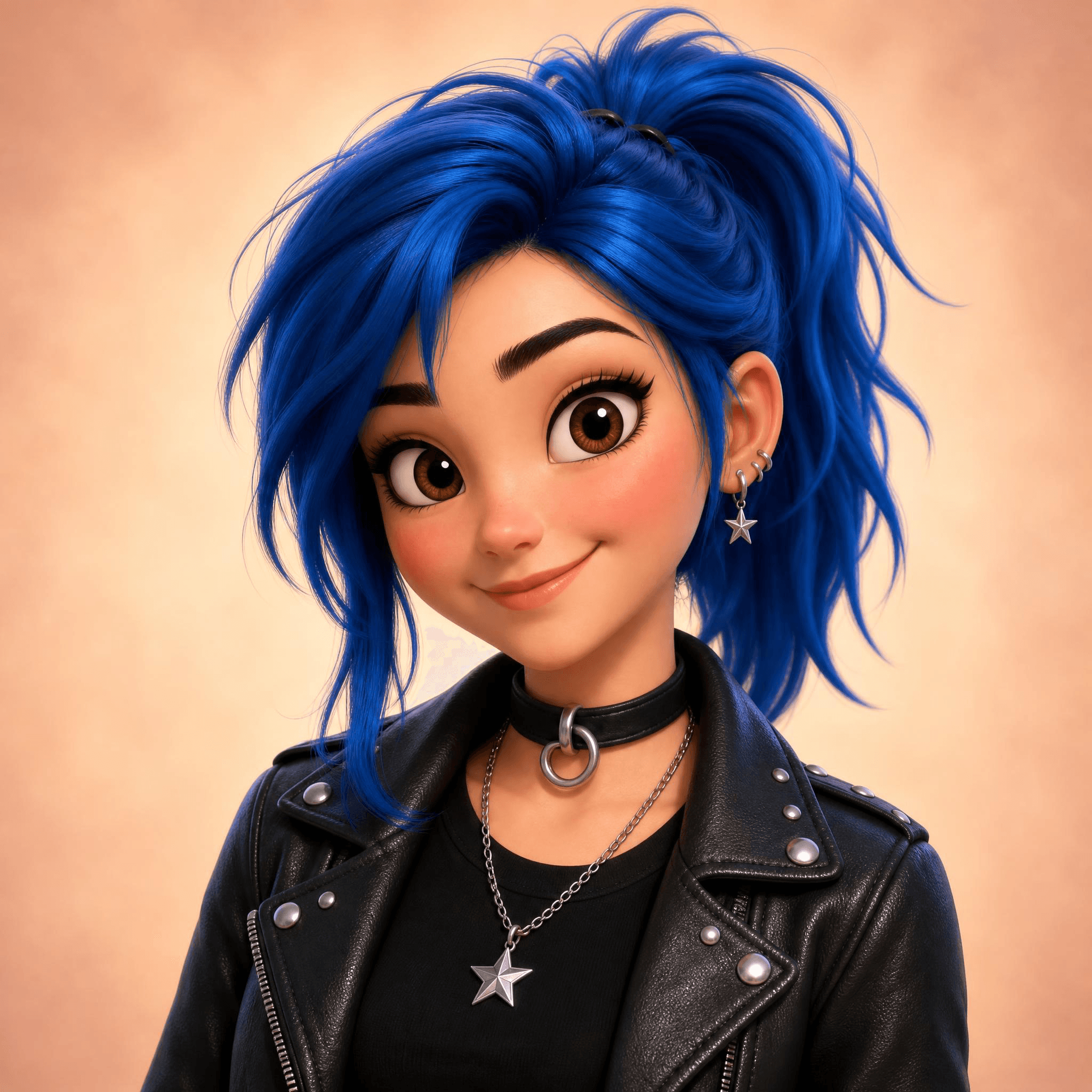Stitch, the blue-haired StoryStitch story sidekick avatar